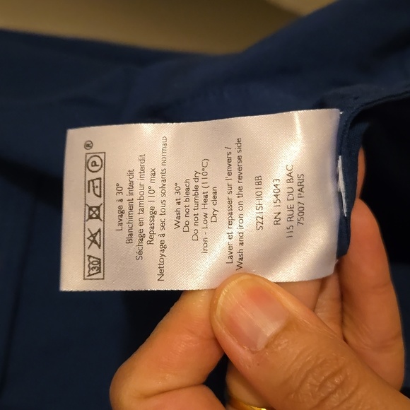 Sezane Davina Long Sleeve Snap Closure Shirt - Picture 10 of 11